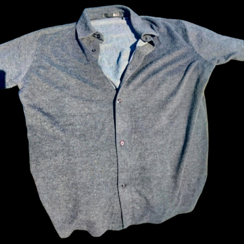 Point X button down polo style shirt Grey size XL